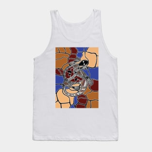 Aboriginal Art - Goanna (Lizard) Dream Tank Top